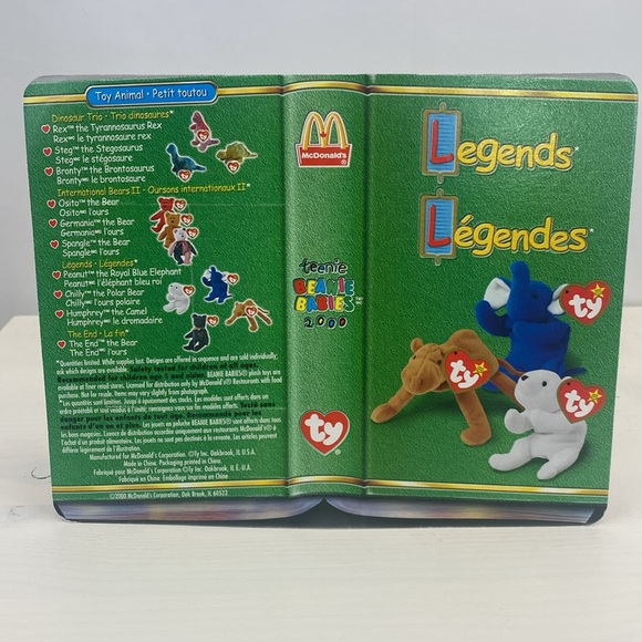 Ty Beanie Peanut Blue Elephant Still in Box 2000 McDonald’s Legends Collection - Picture 6 of 10